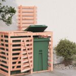 Extension d'abri de poubelle sur roulettes bois Douglas massif