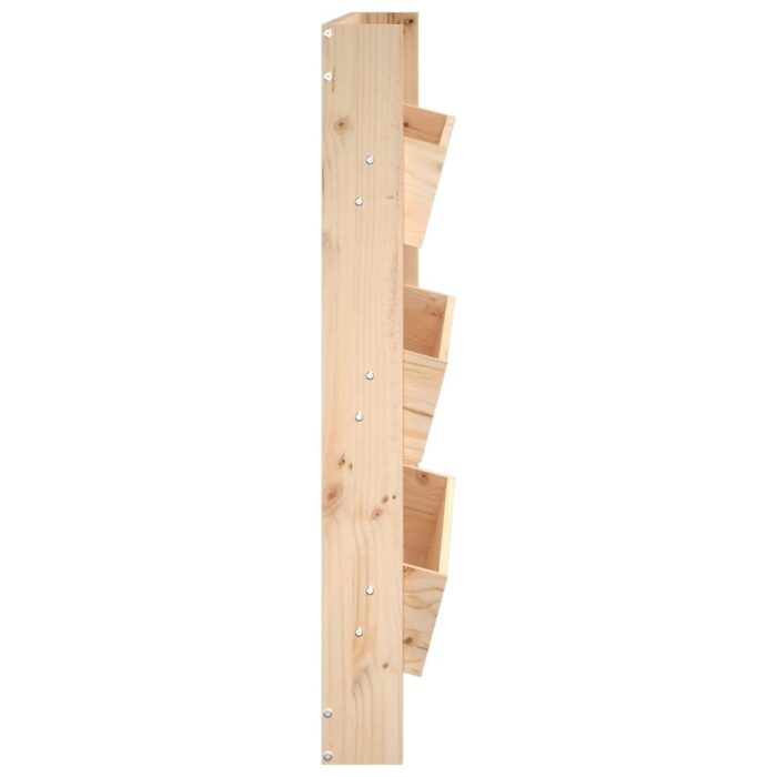 Jardinière murale 3 niveaux 60x18,5x110 cm bois de pin massif – Image 3