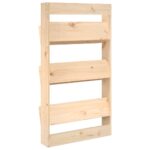 Jardinière murale 3 niveaux 60x18,5x110 cm bois de pin massif – Image 4