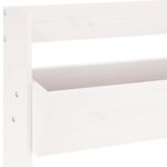 Jardinière murale 3 niveaux 60x18,5x110 cm blanc pin massif – Image 5