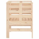Chaises de jardin lot de 2 61,5x53x71 cm bois de pin massif – Image 4