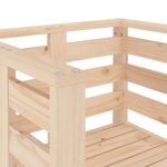 Chaises de jardin lot de 2 61,5x53x71 cm bois de pin massif – Image 6