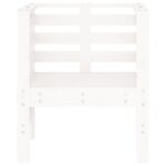Chaises de jardin lot de 2 blanc 61,5x53x71 cm bois pin massif – Image 3