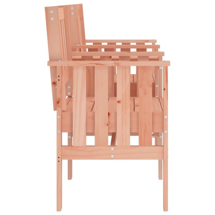 Banc de jardin avec table 2 places bois massif de douglas – Image 2