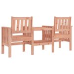 Banc de jardin avec table 2 places bois massif de douglas – Image 3