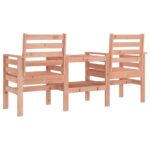 Banc de jardin avec table 2 places bois massif de douglas – Image 3
