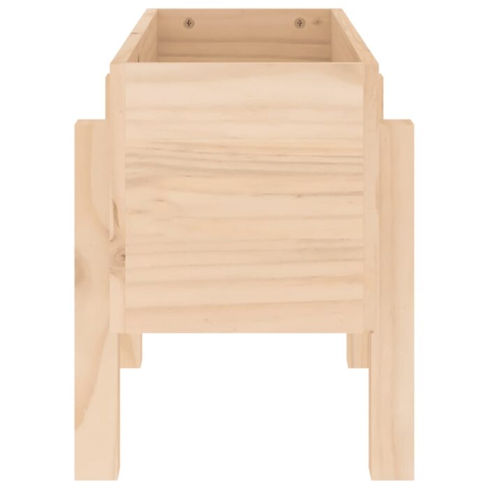 Jardinière 62x30x38 cm bois massif de pin – Image 2