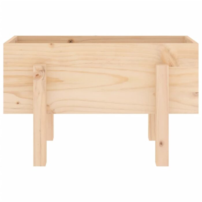 Jardinière 62x30x38 cm bois massif de pin – Image 3