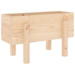 Jardinière 62x30x38 cm bois massif de pin – Image 4