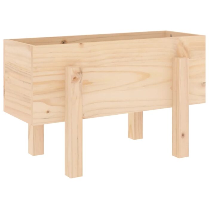 Jardinière 62x30x38 cm bois massif de pin – Image 4