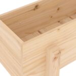 Jardinière 62x30x38 cm bois massif de pin – Image 5