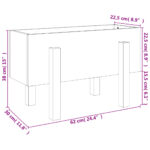 Jardinière 62x30x38 cm bois massif de pin – Image 7