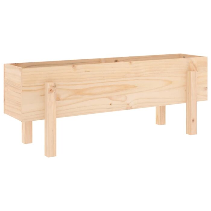 Lit surélevé de jardin 101x30x38 cm bois de pin massif – Image 2