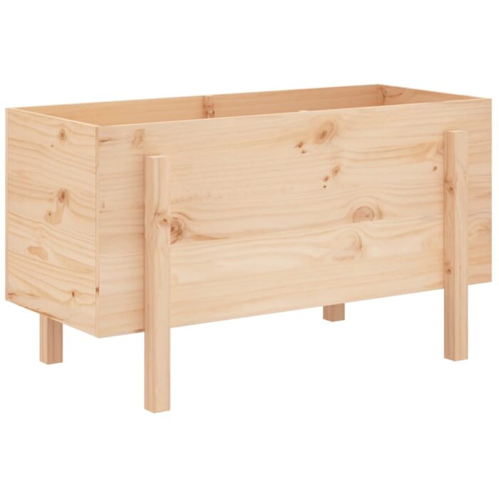 Lit surélevé de jardin 101x50x57 cm bois de pin massif – Image 4