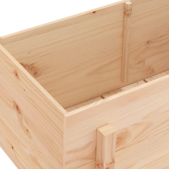 Lit surélevé de jardin 101x50x57 cm bois de pin massif – Image 5