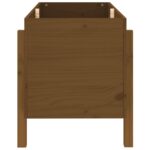 Lit surélevé de jardin brun miel 101x50x57cm bois de pin massif – Image 2