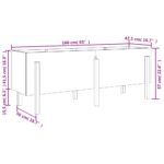 Lit surélevé de jardin 160x50x57 cm bois de pin massif – Image 7