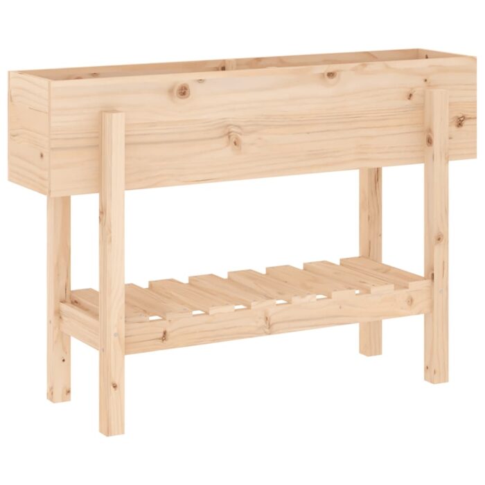 Lit surélevé de jardin 101x30x69 cm bois de pin massif – Image 4