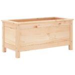 Jardinière 82,5x40x39 cm bois de pin massif – Image 2