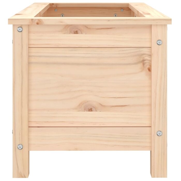 Jardinière 82,5x40x39 cm bois de pin massif – Image 4
