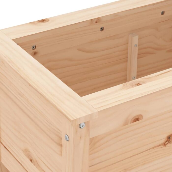 Jardinière 82,5x40x39 cm bois de pin massif – Image 5