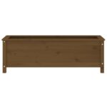 Lit surélevé de jardin brun miel 119,5x40x39 cm bois pin massif – Image 2