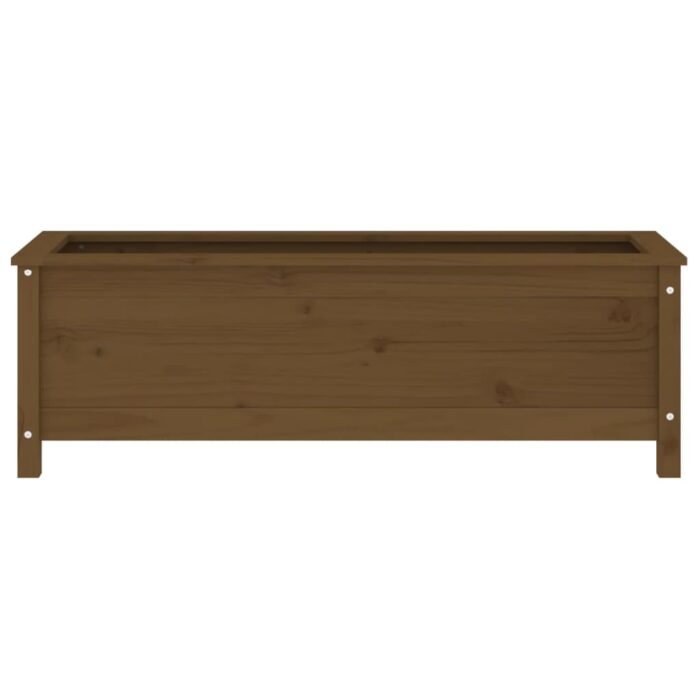 Lit surélevé de jardin brun miel 119,5x40x39 cm bois pin massif – Image 2