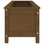 Lit surélevé de jardin brun miel 119,5x40x39 cm bois pin massif – Image 3