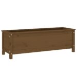 Lit surélevé de jardin brun miel 119,5x40x39 cm bois pin massif – Image 4