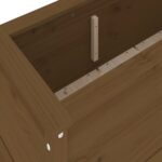 Lit surélevé de jardin brun miel 119,5x40x39 cm bois pin massif – Image 5