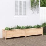 Lit surélevé de jardin 199,5x40x39 cm bois de pin massif