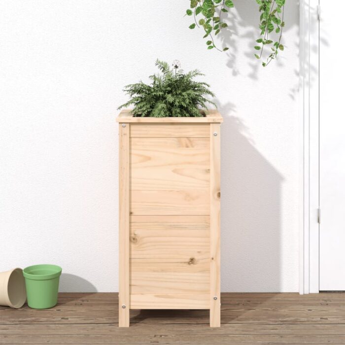 Jardinière 40x40x78 cm bois de pin massif – Image 1