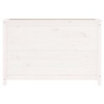 Lit surélevé de jardin blanc 119,5x40x78 cm bois de pin massif – Image 2