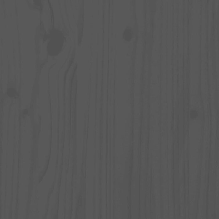 Jardinière gris 82,5x82,5x78 cm bois massif de pin – Image 6