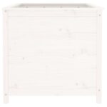 Lit surélevé de jardin blanc 119,5x82,5x78cm bois de pin massif – Image 2