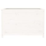 Lit surélevé de jardin blanc 119,5x82,5x78cm bois de pin massif – Image 3