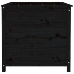 Lit surélevé de jardin noir 119,5x82,5x78 cm bois de pin massif – Image 2
