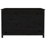 Lit surélevé de jardin noir 119,5x82,5x78 cm bois de pin massif – Image 3