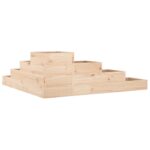 Jardinière 4 niveaux 106x104,5x36 cm bois de pin massif – Image 4