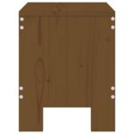Tabourets de jardin lot de 2 marron miel 40x36x45 cm pin massif – Image 3