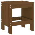 Tabourets de jardin lot de 2 marron miel 40x36x45 cm pin massif – Image 4