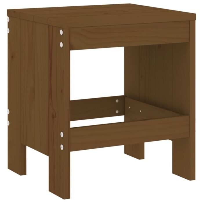VXL8720845810726_g_en_hd_4.jpg Tabourets de jardin lot de 2 marron miel 40x36x45 cm pin massif – Image 4