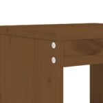 Tabourets de jardin lot de 2 marron miel 40x36x45 cm pin massif – Image 5