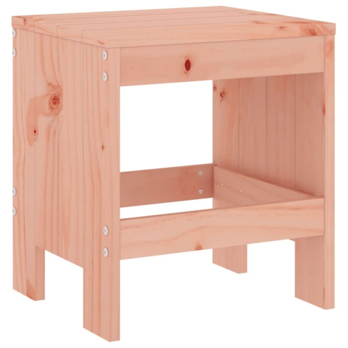 Tabourets de jardin lot de 2 40x36x45 cm bois massif Douglas – Image 4
