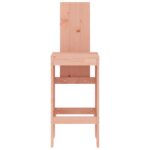 Tabourets de bar lot de 2 40x42x120 cm bois massif douglas – Image 2