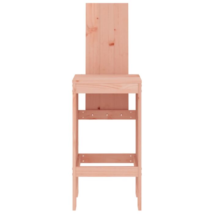 Tabourets de bar lot de 2 40x42x120 cm bois massif douglas – Image 2