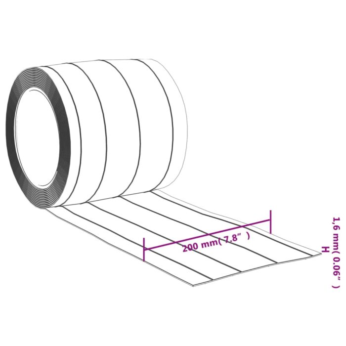 Rideau de porte transparent 200 mmx1,6 mm 10 m PVC – Image 5
