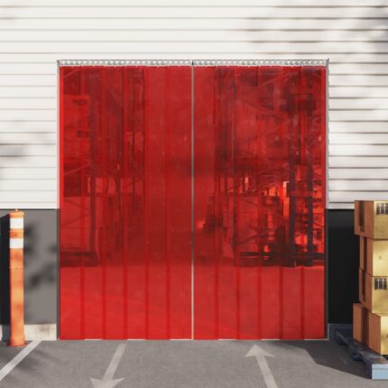 Rideau de porte rouge 200 mmx1,6 mm 50 m PVC
