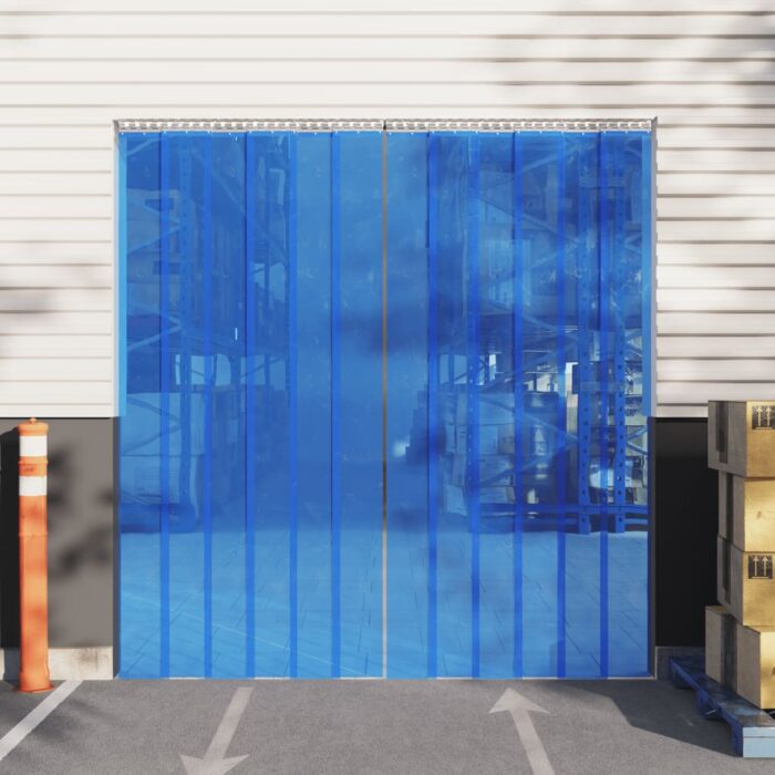 Rideau de porte bleu 200 mmx1,6 mm 10 m PVC – Image 1