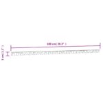 Rail de montage argenté 1 m acier inoxydable – Image 5